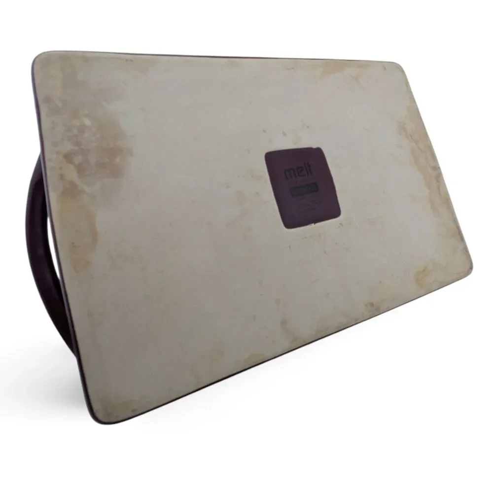 Melt Ovenware Essence Stoneware Baker Brown White Curved 11.25